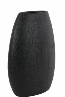 Light en Living Vaas deco 35x20,5x49,5 cm MAMBAS zwart Outlet
