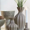 Light en Living Vaas deco Ø21,5x40,5 cm SILLIAN keramiek mat bruin Sale