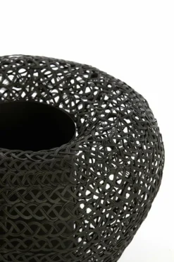 Light en Living Vaas deco Ø35x27 cm FINOU mat zwart Hot