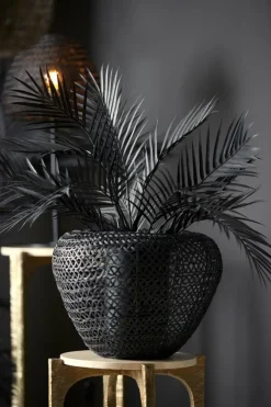Light en Living Vaas deco Ø35x27 cm FINOU mat zwart Hot
