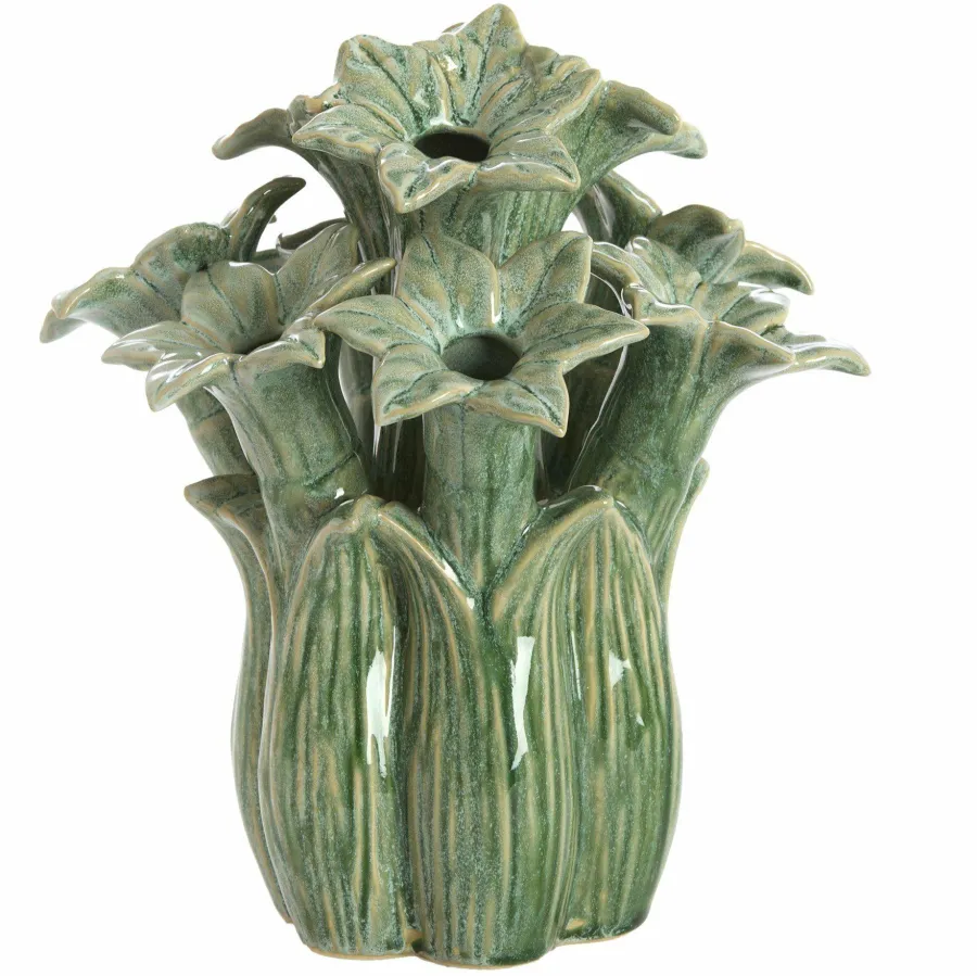 Light en Living Vaas deco Ø21,5x23,5 cm SAMPAGA keramiek blauw-groen