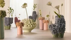 Light en Living Vaas deco 35x21x28 cm FLOWER keramiek blauw+groen Clearance