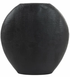 Light en Living Vaas deco 50x15x50 cm SKELD mat zwart Discount