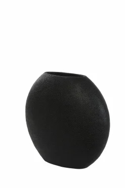 Light en Living Vaas deco RAYSKIN mat zwart - 40x14x36 cm Outlet