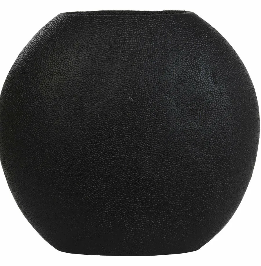 Light en Living Vaas deco RAYSKIN mat zwart - 40x14x36 cm Outlet