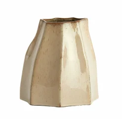 Light en Living Vaas deco 25,5x22x27 cm CHIADO glans beige Outlet