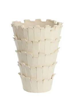Light en Living Vaas deco Ø33x43 cm BANYA keramiek mat crème Hot