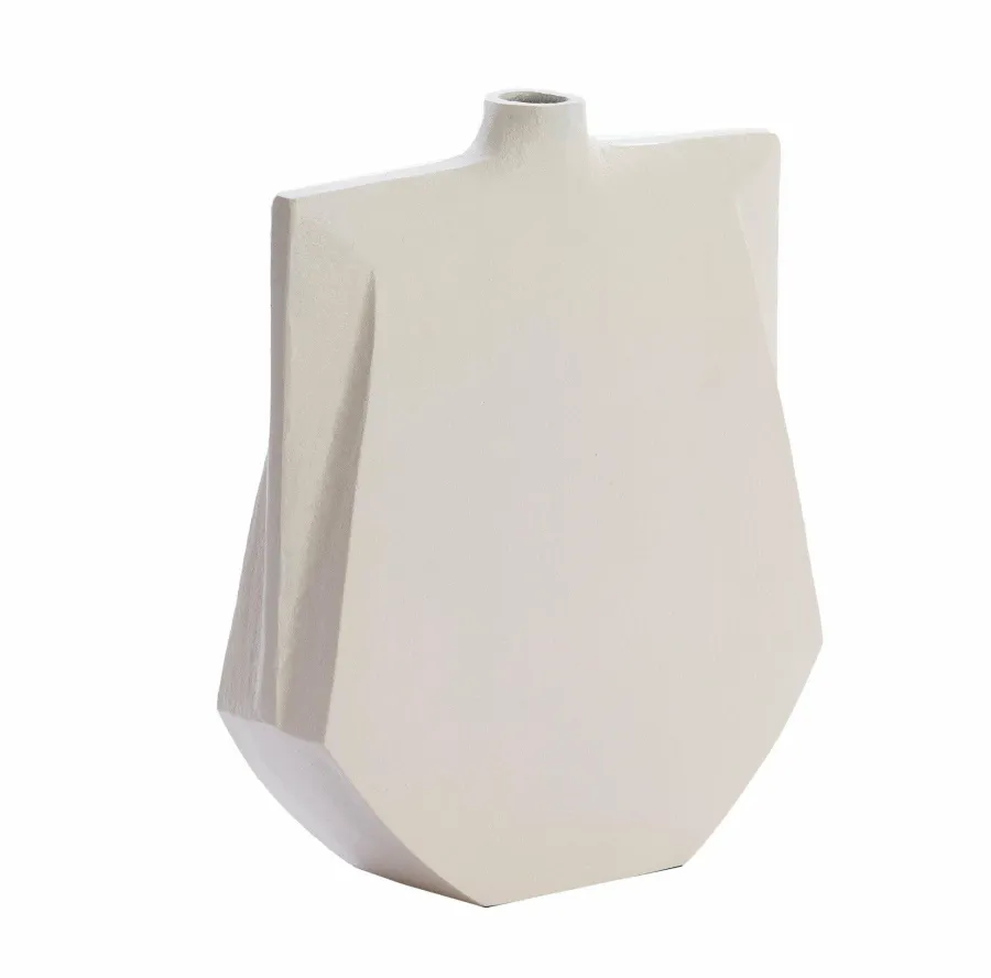 Light en Living Vaas deco 27,5x7x32,5 cm MAKAHA crème Online