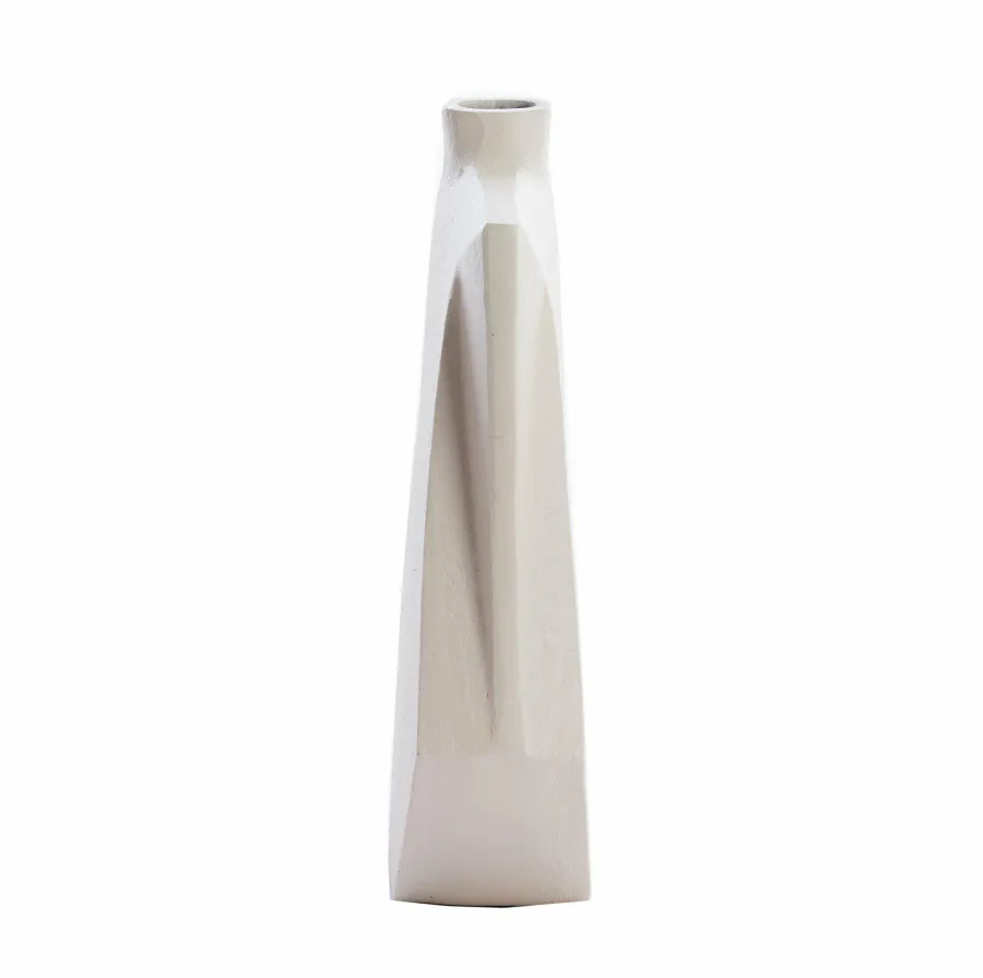 Light en Living Vaas deco 27,5x7x32,5 cm MAKAHA crème Online