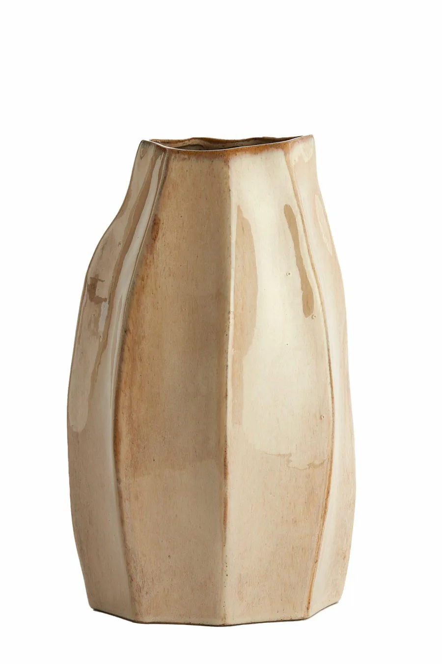 Light en Living Vaas deco 25,5x21,5x42,5 cm CHIADO glans beige Clearance