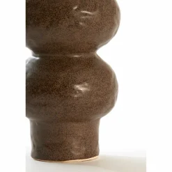 Light en Living Vaas deco Ø15x33,5 cm ROGANO keramiek donker bruin Sale