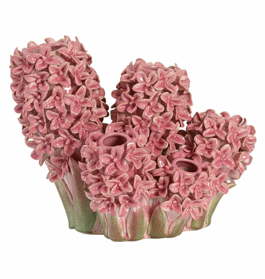 Light en Living Vaas deco 35x21x28 cm FLOWER keramiek roze+groen Online