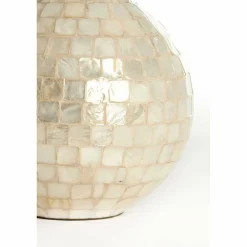Light en Living Vaas deco Ø22x25 cm ELORZA bamboe crème Outlet