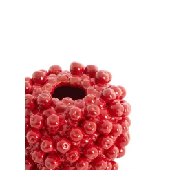 Light en Living Vaas deco Ø15X17,5 cm BERRIES keramiek rood