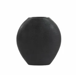 Light en Living Vaas deco 29,5x8x31,5 cm SKELD mat zwart Best