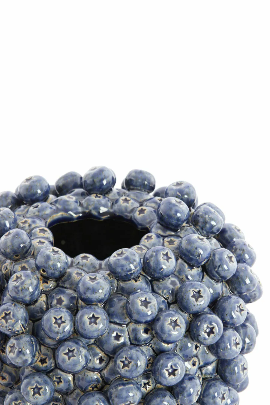Light en Living Vaas deco Ø15X17,5 cm BERRIES keramiek donkerblauw Clearance