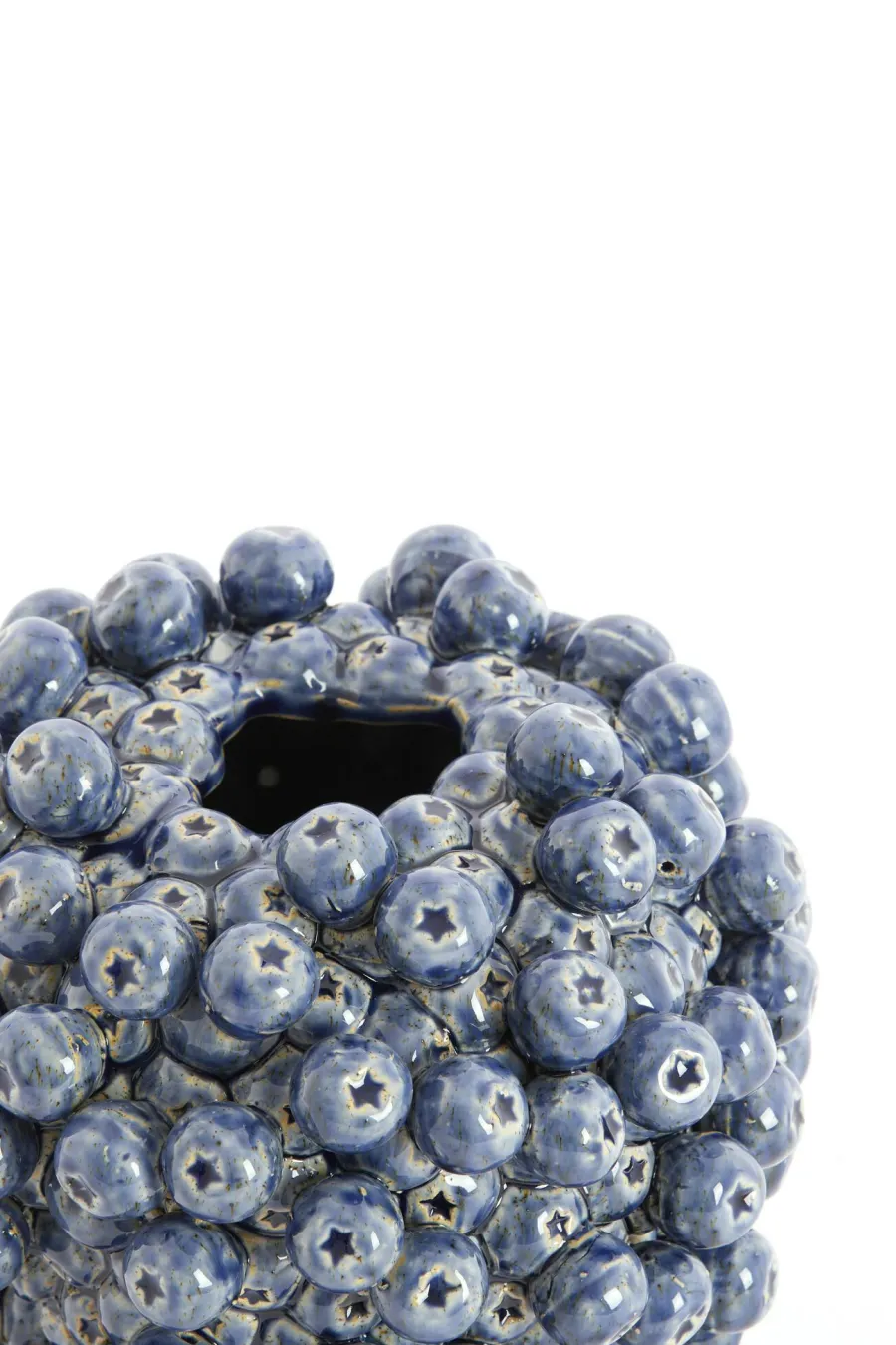 Light en Living Vaas deco Ø15X17,5 cm BERRIES keramiek donkerblauw Clearance