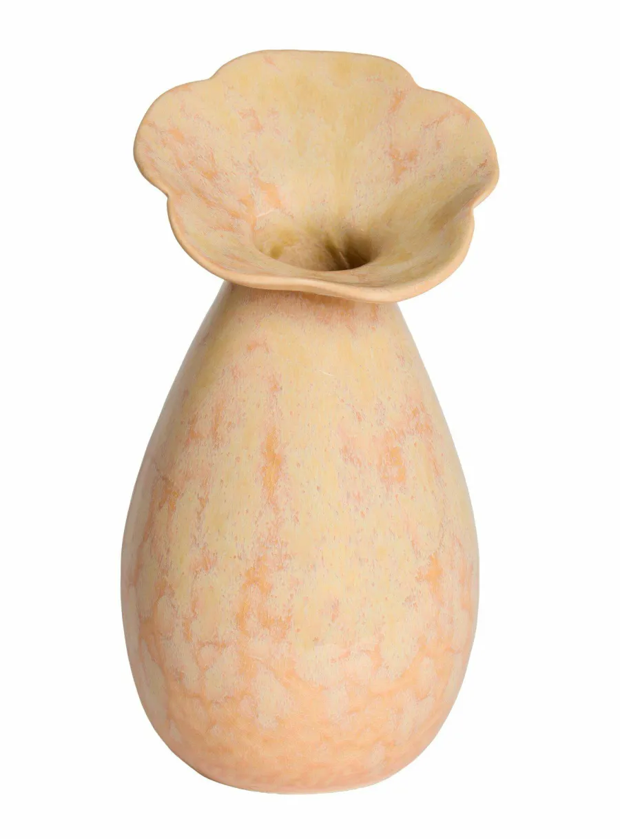 Light en Living Vaas deco Ø15,5x29 cm CULLA keramiek licht perzik