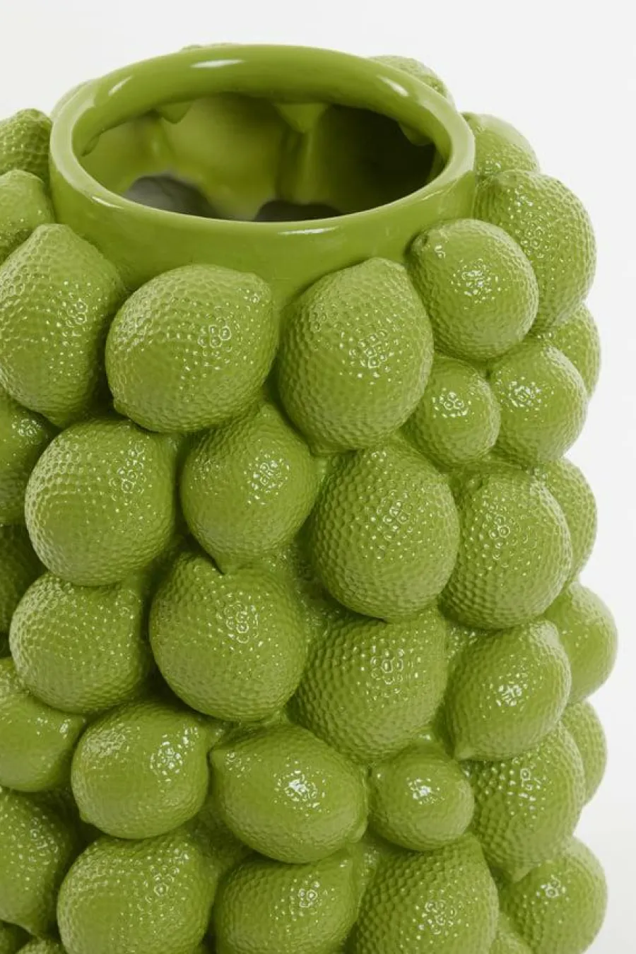Light en Living Vaas deco LEMON groen - 14 cm hoog Discount