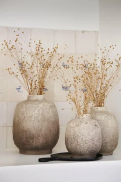 Light en Living Vaas deco RAYSKIN lichtgrijs - Ø23x28 cm Hot