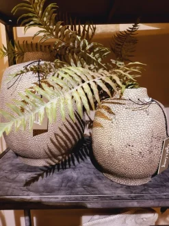 Light en Living Vaas deco RAYSKIN lichtgrijs - Ø23x28 cm Hot