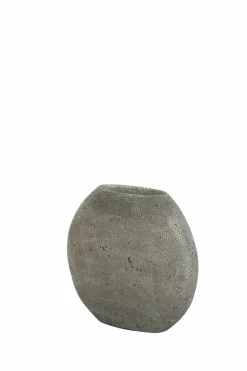 Light en Living Vaas deco RAYSKIN grijs - 40x14x36 cm New