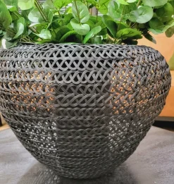 Light en Living Vaas deco Ø42x33 cm FINOU mat zwart Hot