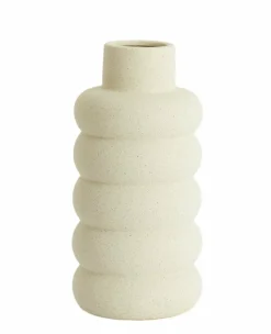 Light en Living Vaas deco Ø20x42 cm TRIORA keramiek mat crème Hot
