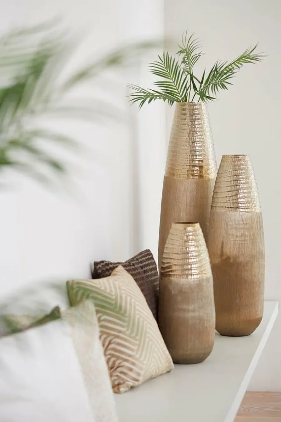 Light en Living Vaas deco Ø20x51 cm MAZAN goud Discount