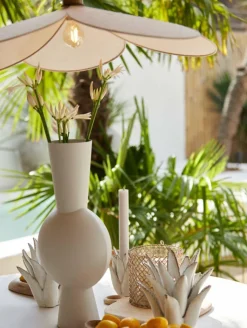 Light en Living Vaas deco 31x20x60 cm KAVANDU licht crème Hot