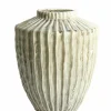 Light en Living Vaas deco Ø32X40 cm TALEA keramiek olijfgroen-creme Best