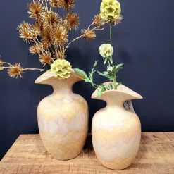 Light en Living Vaas deco Ø19,5x33 cm MARILLO keramiek light peach