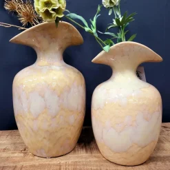 Light en Living Vaas deco Ø19,5x33 cm MARILLO keramiek light peach