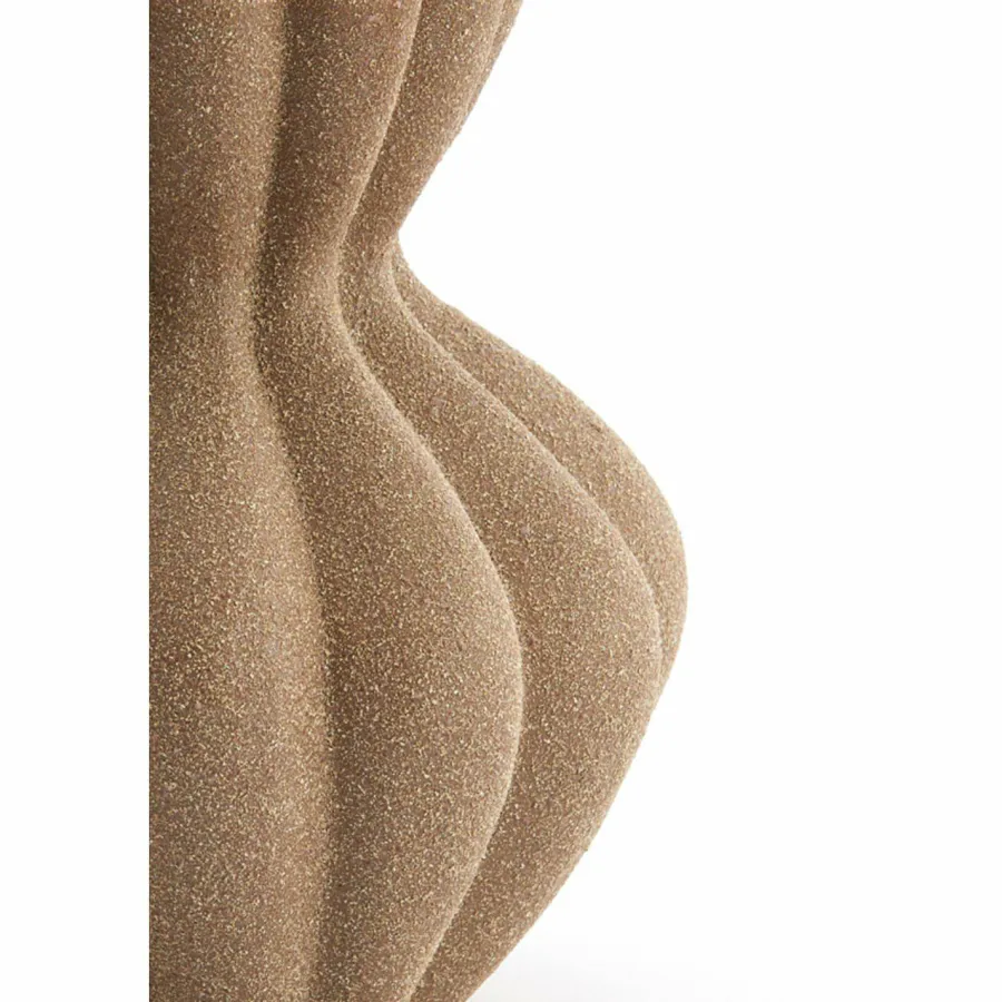 Light en Living Vaas deco Ø20,5x24,5 cm SILLIAN keramiek mat bruin Outlet