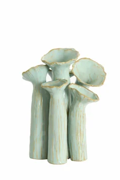 Light en Living Vaas deco 24x21x31 cm MISURINA paars-lichtblauw Clearance