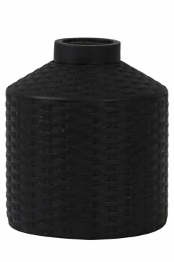 Light en Living Vaas deco Ø20x22,5 cm WICK mat zwart Clearance