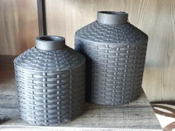 Light en Living Vaas deco Ø20x22,5 cm WICK mat zwart Clearance