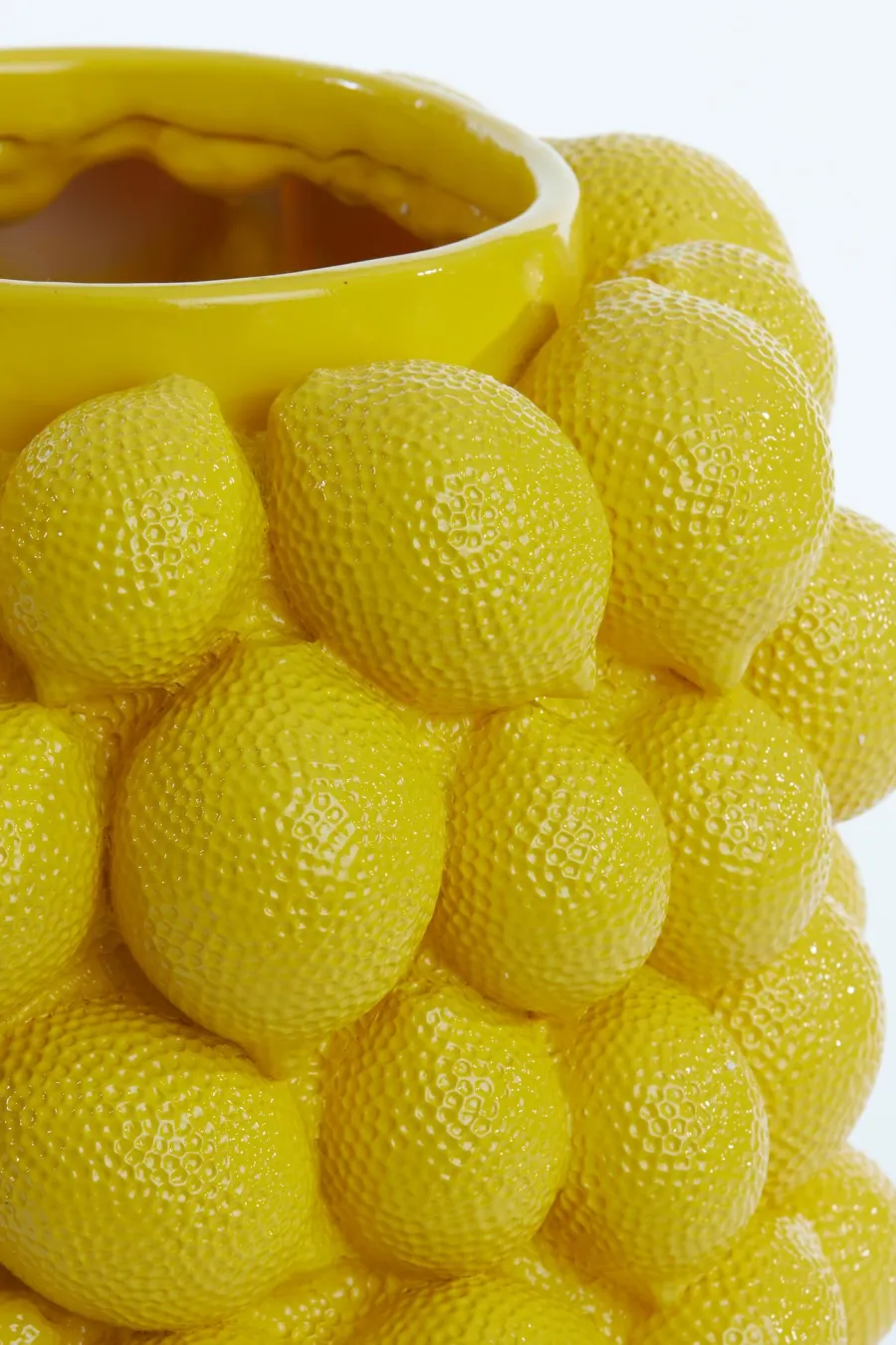 Light en Living Vaas deco LEMON geel - 33 cm hoog Best