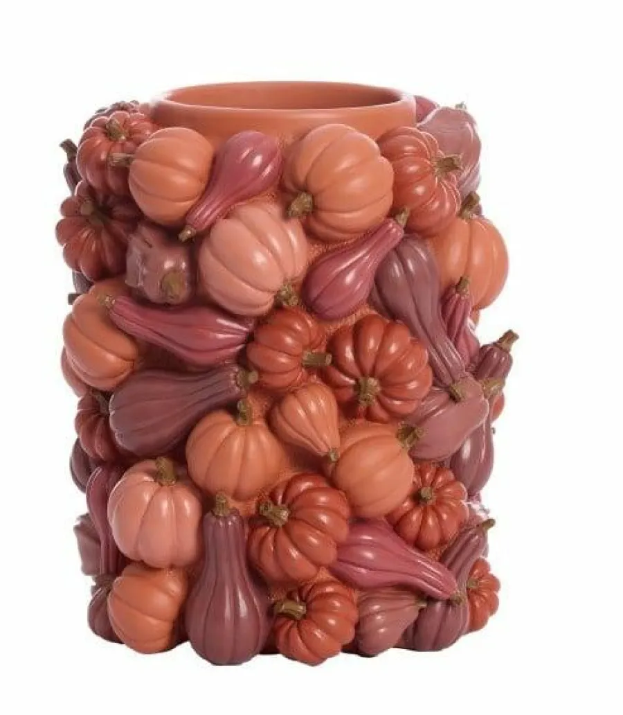 Light en Living Vaas deco Ø28x33 cm PUMPKIN rood Outlet