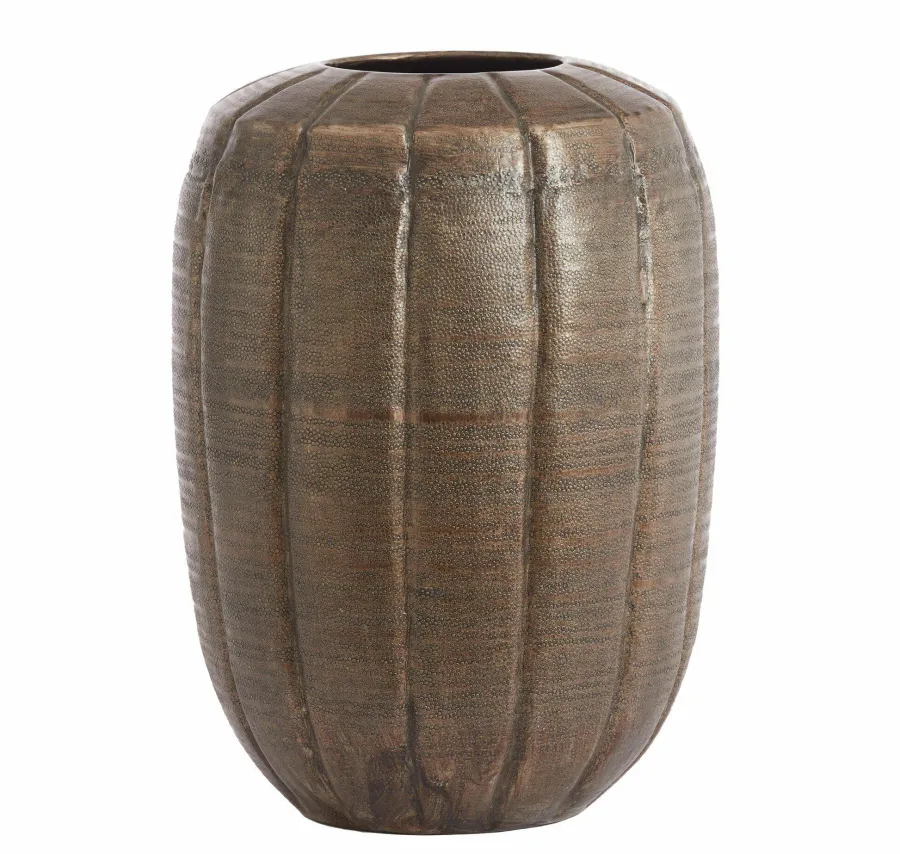 Light en Living Vaas deco Ø33.5x47 cm AGNITA donker bruin Discount