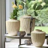 Light en Living Vaas deco Ø30X32 cm TALEA keramiek zand-beige Best