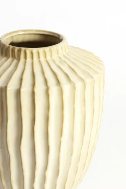 Light en Living Vaas deco Ø30X32 cm TALEA keramiek zand-beige Best