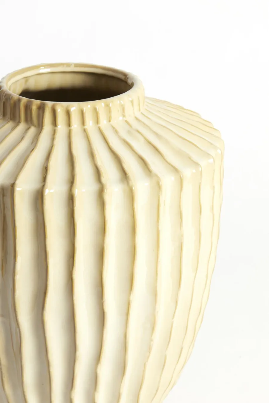 Light en Living Vaas deco Ø30X32 cm TALEA keramiek zand-beige Best