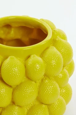 Light en Living Vaas deco Ø24,5x18 cm LEMON geel Discount