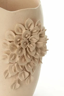 Light en Living Vaas deco 31,5X27X50 cm AMIATA keramiek mat crème Clearance