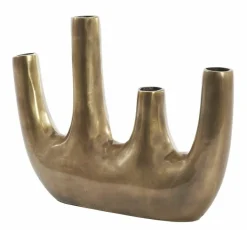 Light en Living Vaas deco 37x7x21,5 cm KUTA antiek brons Outlet