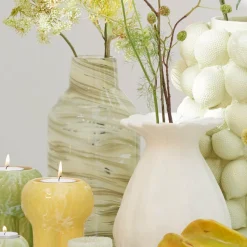 Light en Living Vaas INDIE glas groen - 2 maten Discount