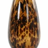 Light en Living Vaas IZEDA glas bruin-zwart - Ø23x40 cm Outlet