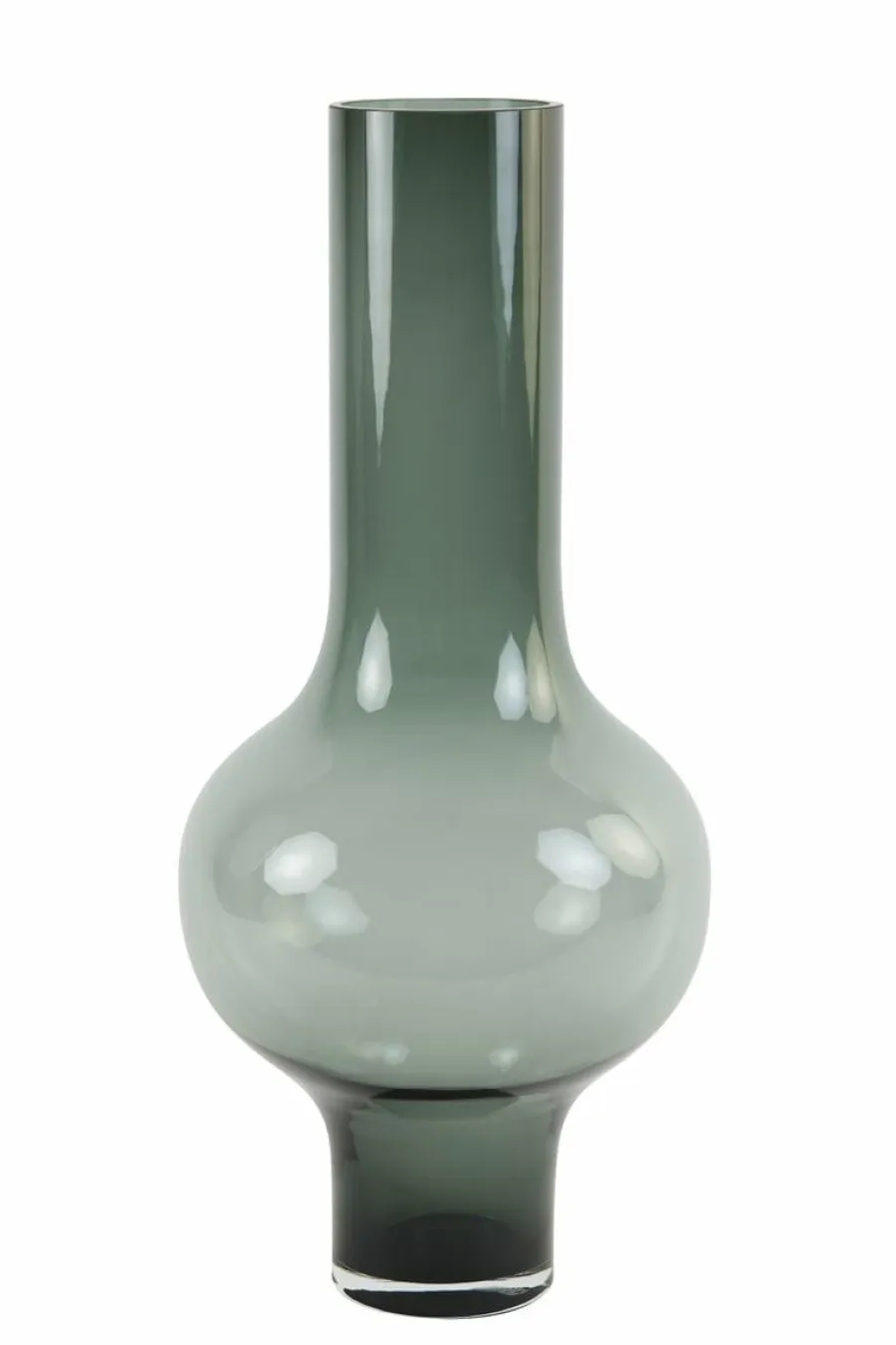 Light en Living Vaas KAELA glas grijs - 2 maten Clearance