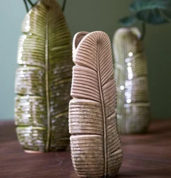 Light en Living Vaas LOU keramiek groen - 19 x 11 x 46,5 cm Hot
